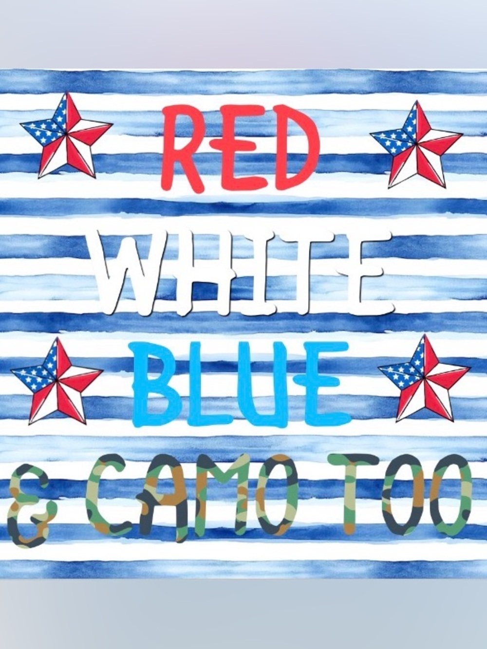 Sharing Red, White, Blue & Camo Too 🇺🇸 6/20/26 with your XS hosts